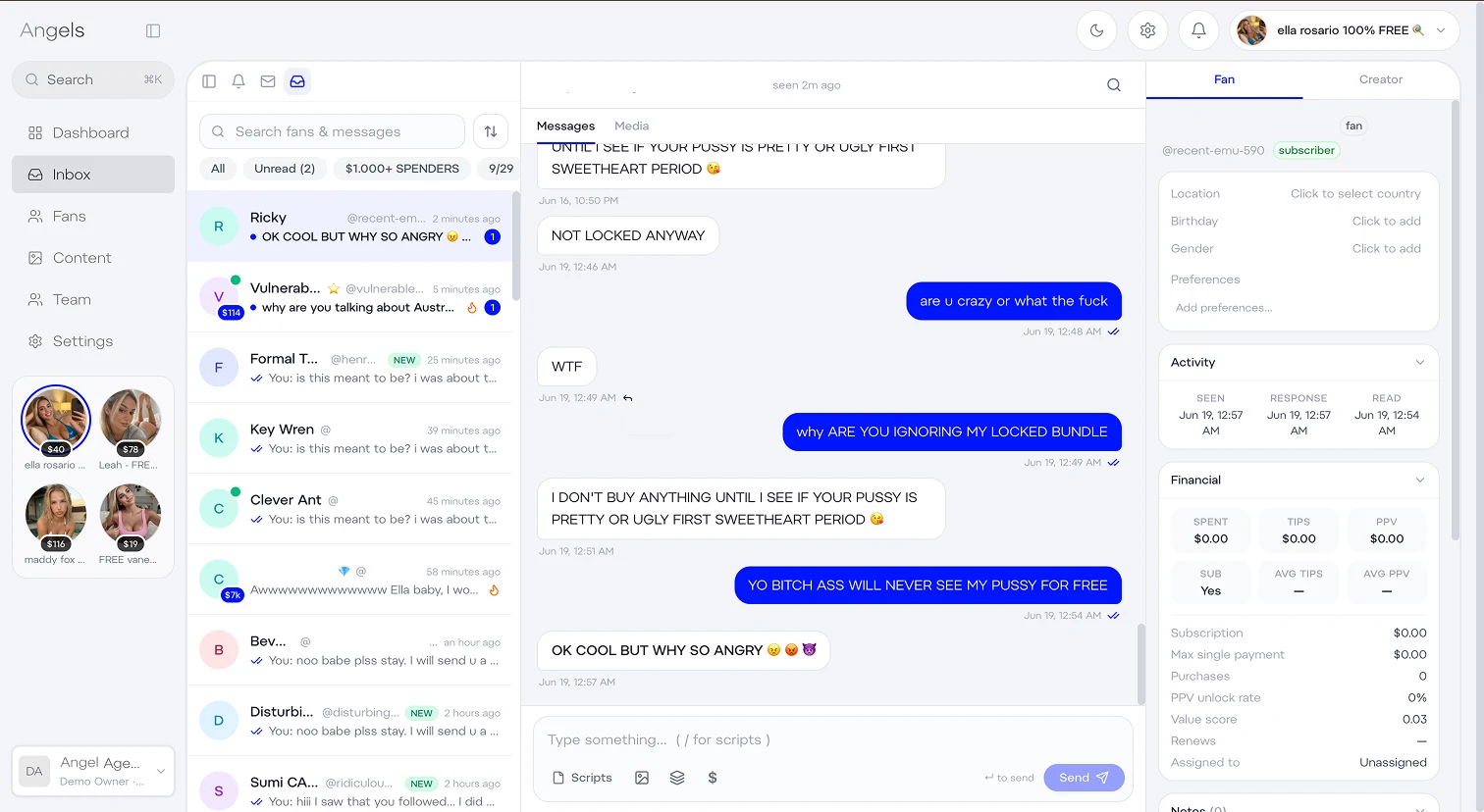 6Nine CRM chat interface