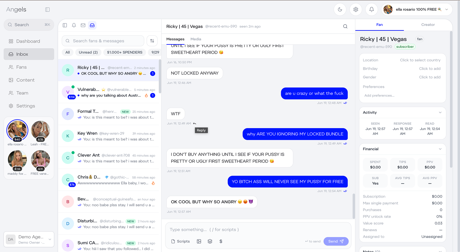 6Nine CRM chat interface